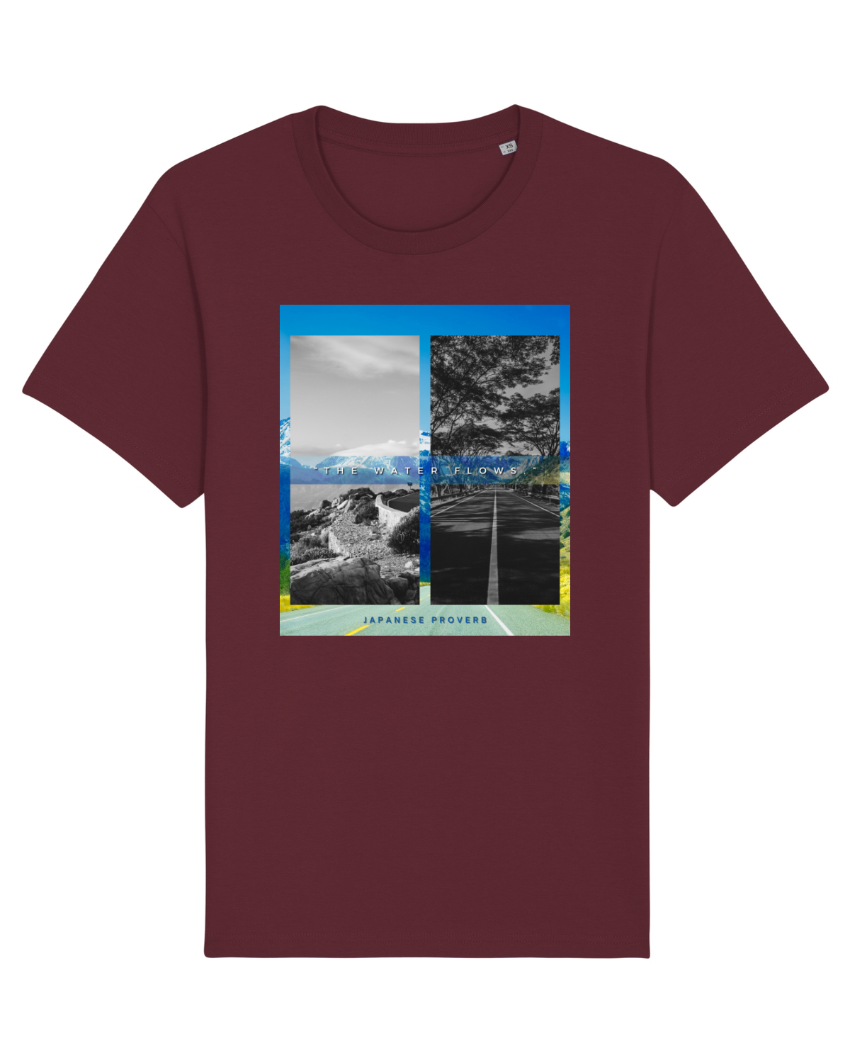 Tricou mânecă scurtă Unisex Rocker Burgundy