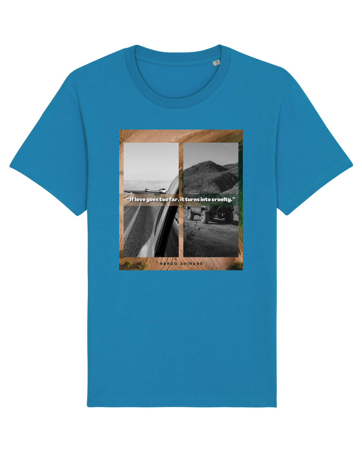 Tricou mânecă scurtă Unisex Rocker Azur