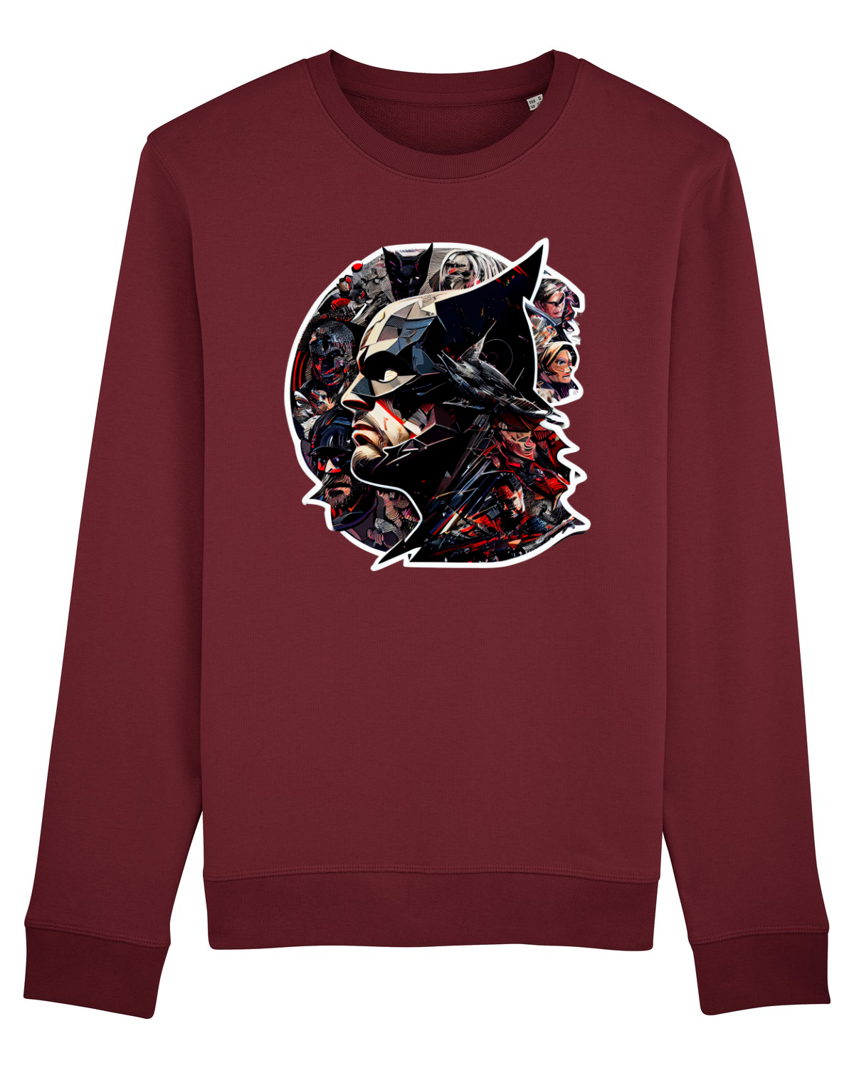 Bluză mânecă lungă Unisex Rise Burgundy