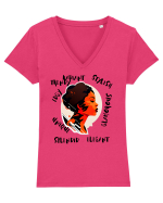 Minimalist Design - V3 Tricou mânecă scurtă guler V Damă Evoker