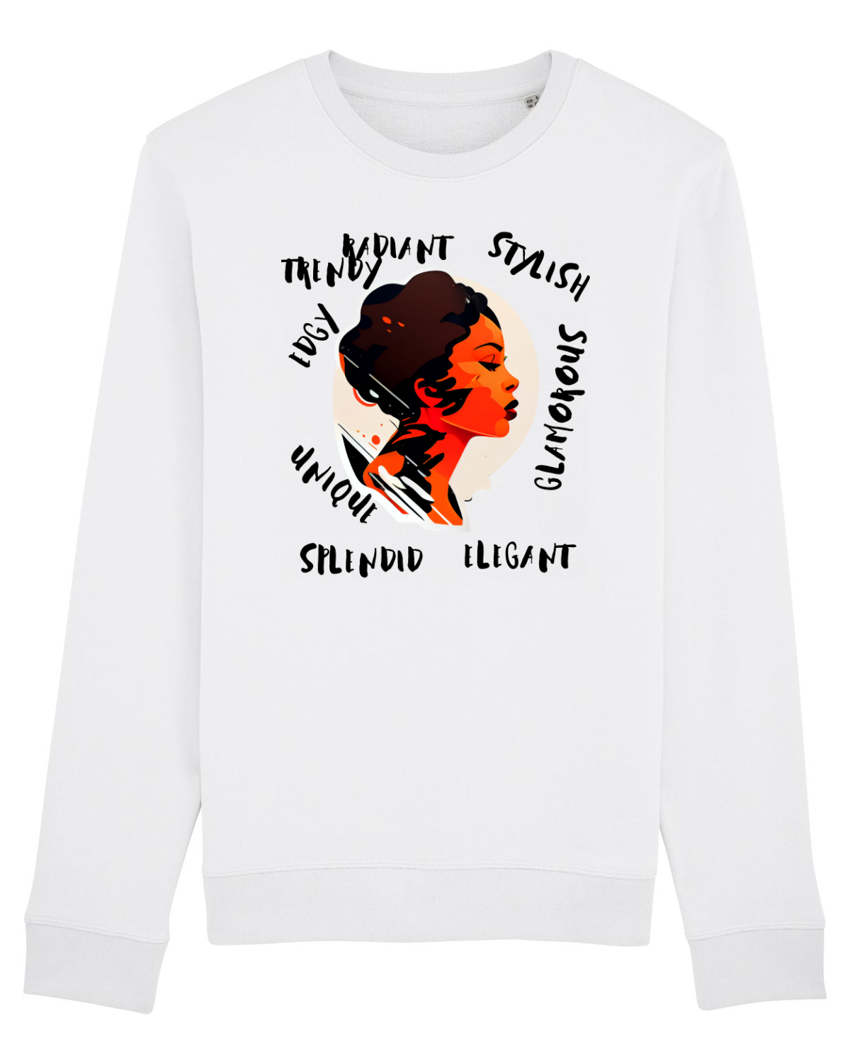 Bluză mânecă lungă Unisex Rise White