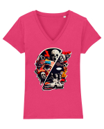 Minimalist Design - V5 Tricou mânecă scurtă guler V Damă Evoker