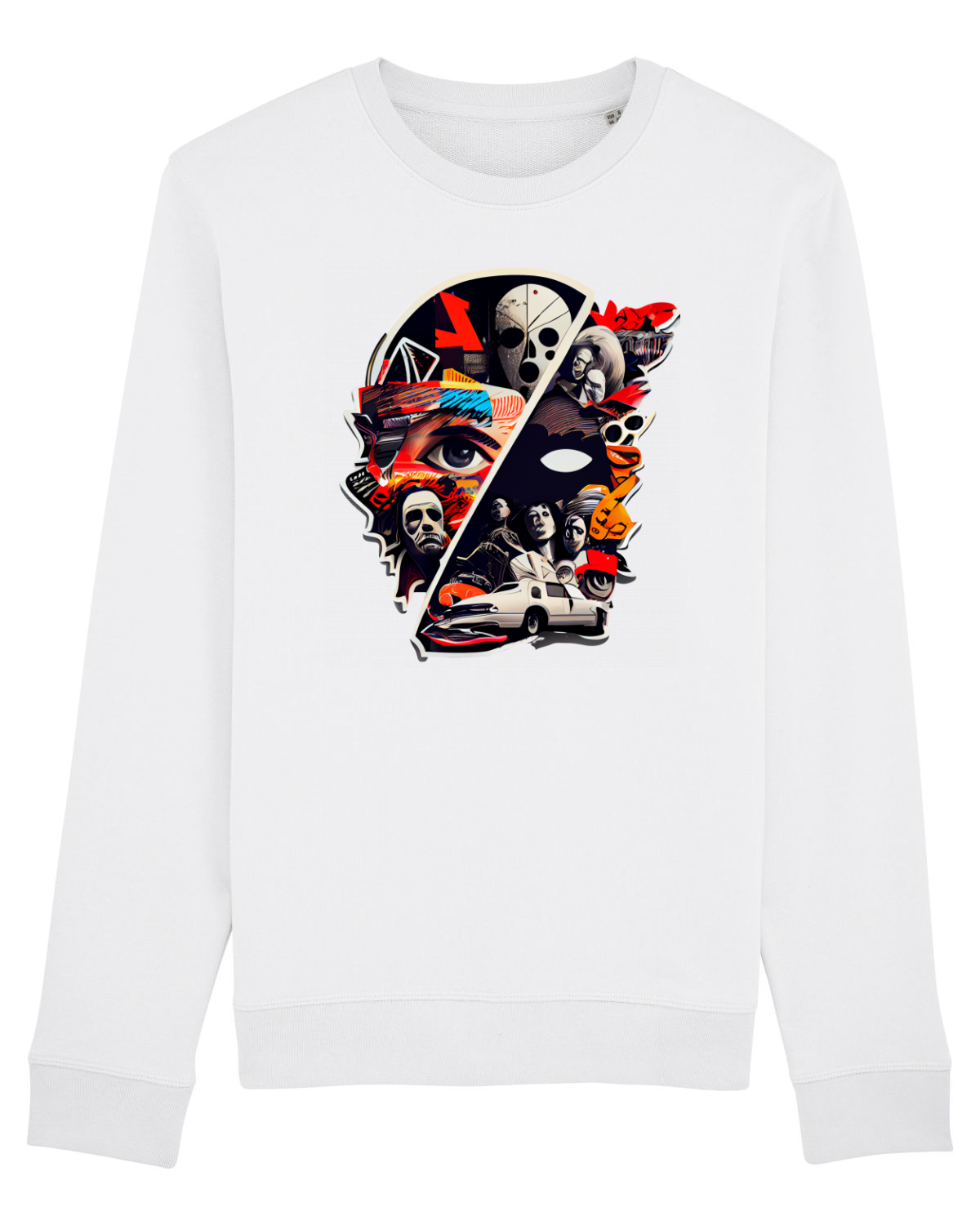 Bluză mânecă lungă Unisex Rise White