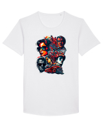 Minimalist Design - V8 Tricou mânecă scurtă guler larg Bărbat Skater