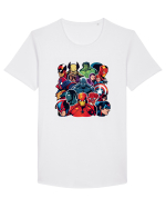 Minimalist Design - V9 Tricou mânecă scurtă guler larg Bărbat Skater