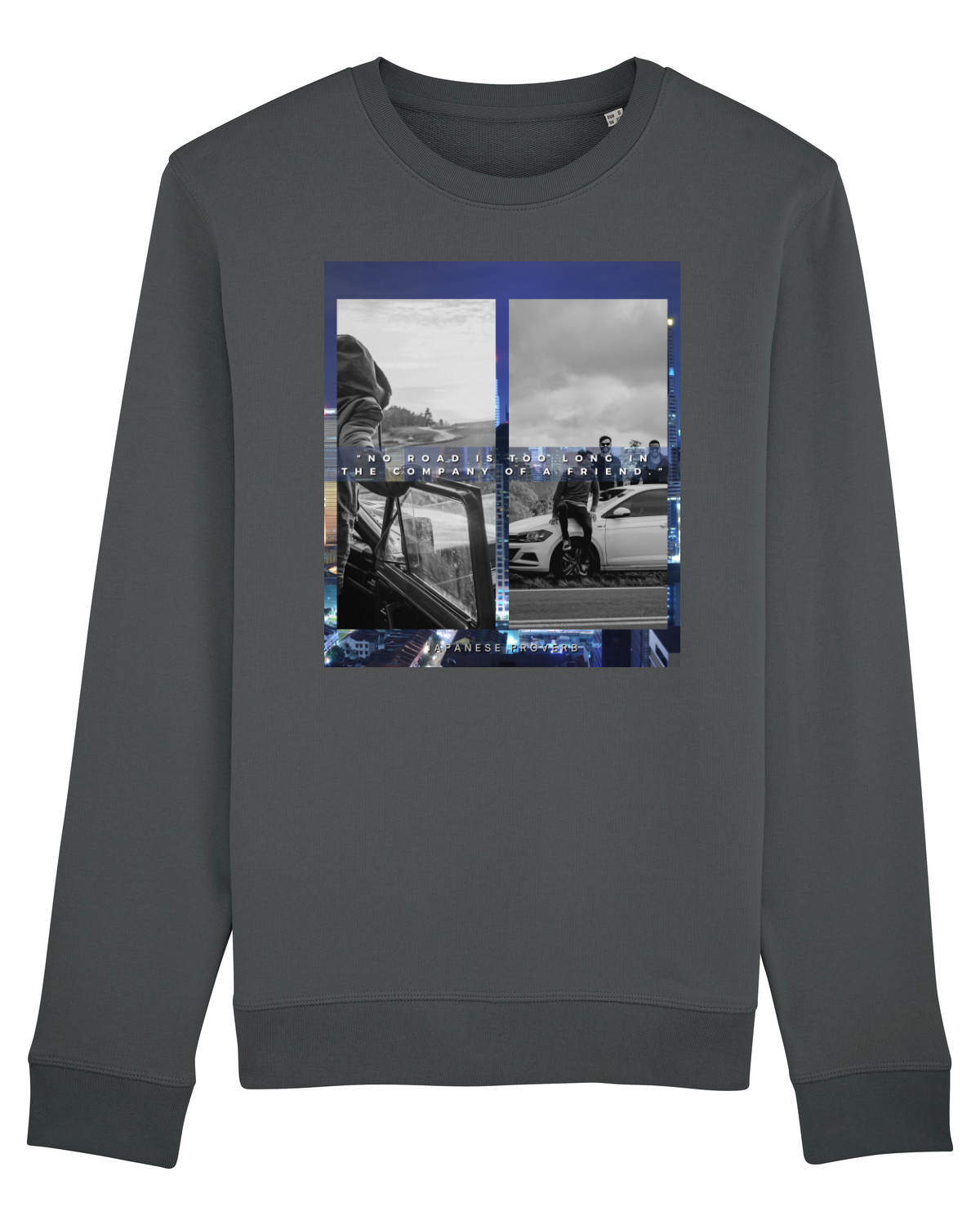 Bluză mânecă lungă Unisex Rise Anthracite
