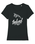 INKED Tricou mânecă scurtă guler larg fitted Damă Expresser