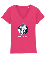 ASTRONAUT Tricou mânecă scurtă guler V Damă Evoker