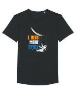 SPACE Tricou mânecă scurtă guler larg Bărbat Skater