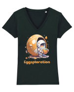 Space Easter - Eggsploration Tricou mânecă scurtă guler V Damă Evoker