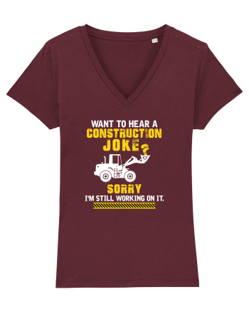Construction Joke Burgundy