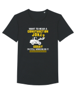 Construction Joke Tricou mânecă scurtă guler larg Bărbat Skater