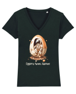 Space Easter - Eggstra funny Tricou mânecă scurtă guler V Damă Evoker