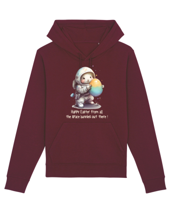 Space Easter - Happy Easter from all the space bunnies Burgundy
