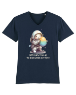 Space Easter - Happy Easter from all the space bunnies Tricou mânecă scurtă guler V Bărbat Presenter
