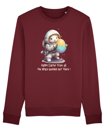Space Easter - Happy Easter from all the space bunnies Burgundy