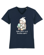 Space Easter - Hoppy Easter to all the space cadets Tricou mânecă scurtă guler V Bărbat Presenter