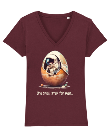 Space Easter - One small step for man Burgundy