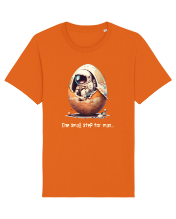 Space Easter - One small step for man Bright Orange