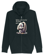 Space Easter - We have located the Easter bunny Hanorac cu fermoar Unisex Connector