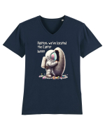 Space Easter - We have located the Easter bunny Tricou mânecă scurtă guler V Bărbat Presenter