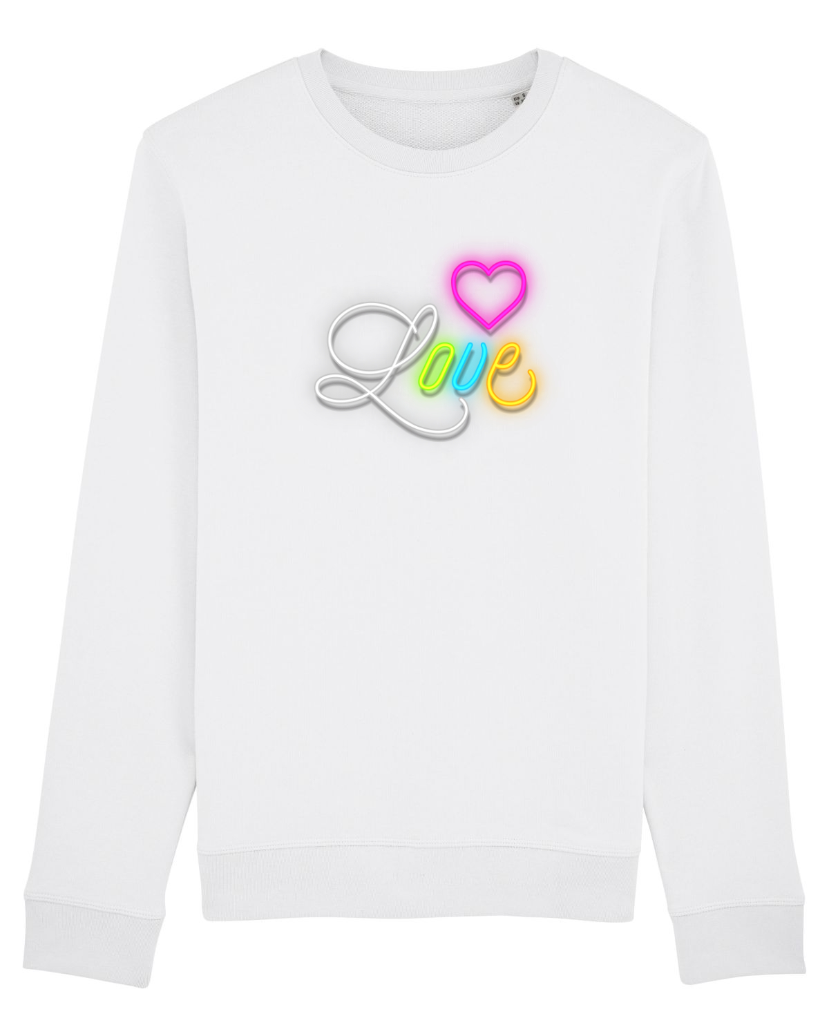 Bluză mânecă lungă Unisex Rise White