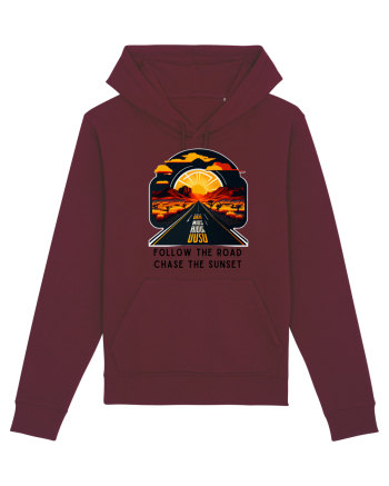FOLLOW THE ROAD - V1 Burgundy