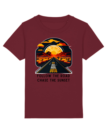 FOLLOW THE ROAD - V1 Burgundy