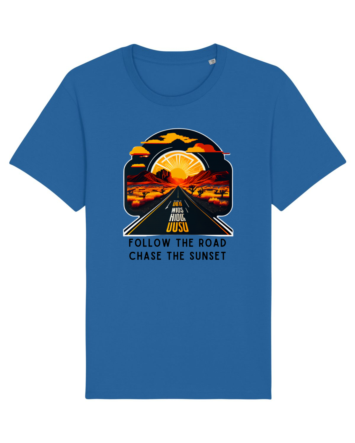Tricou mânecă scurtă Unisex Rocker Royal Blue