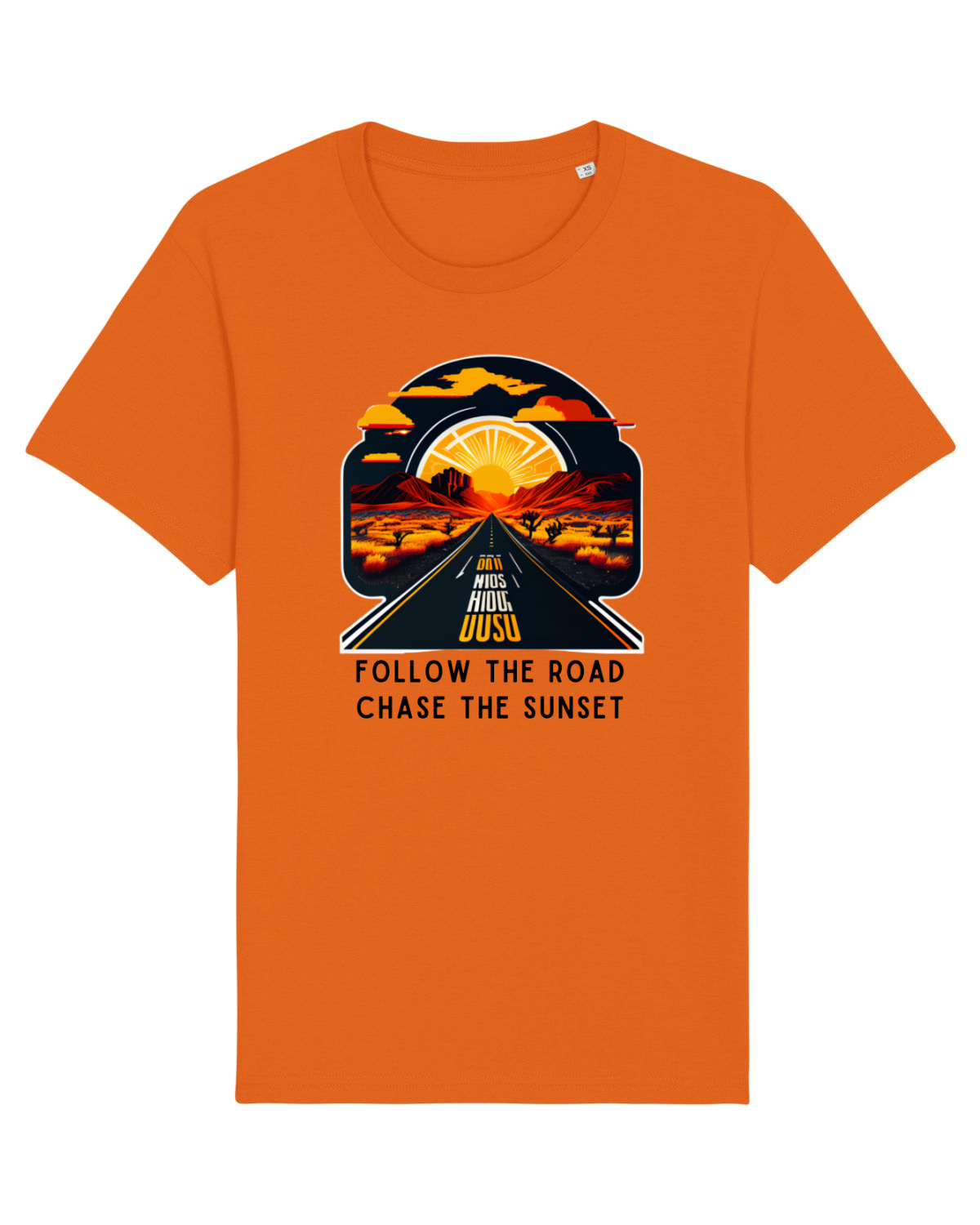 Tricou mânecă scurtă Unisex Rocker Bright Orange