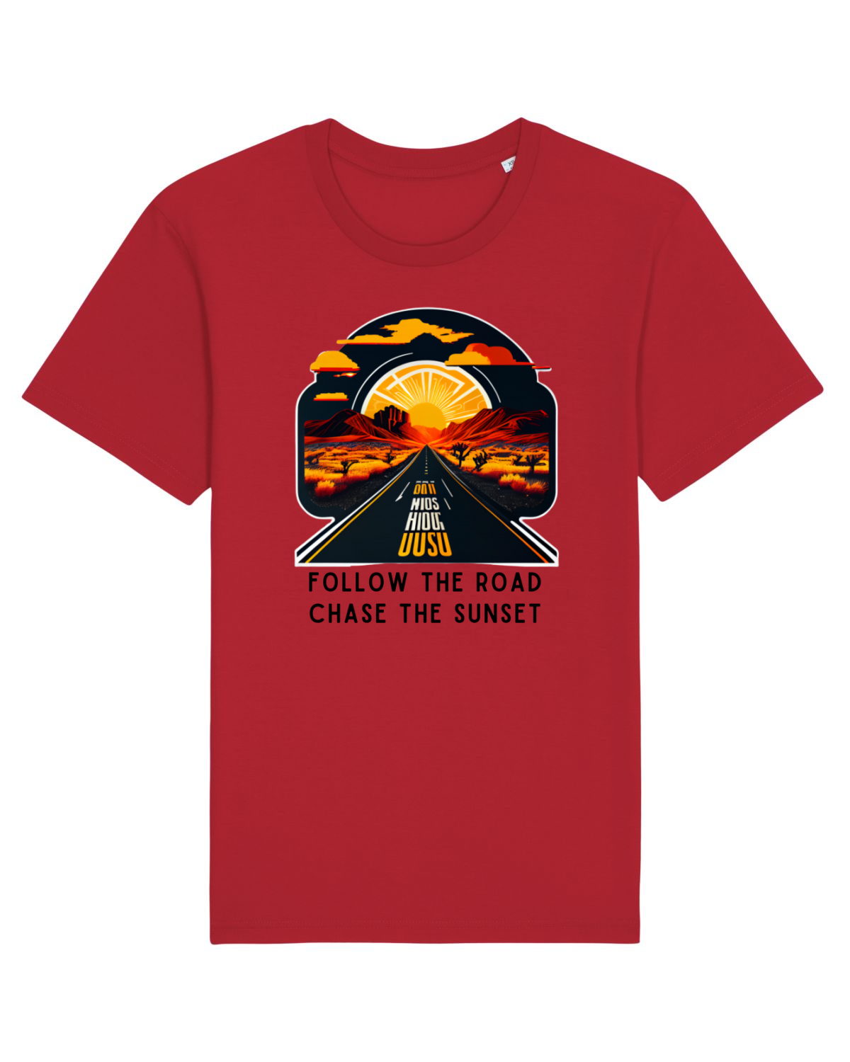 Tricou mânecă scurtă Unisex Rocker Red