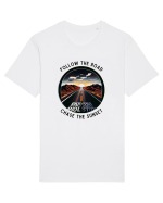 FOLLOW THE ROAD - V2 Tricou mânecă scurtă Unisex Rocker
