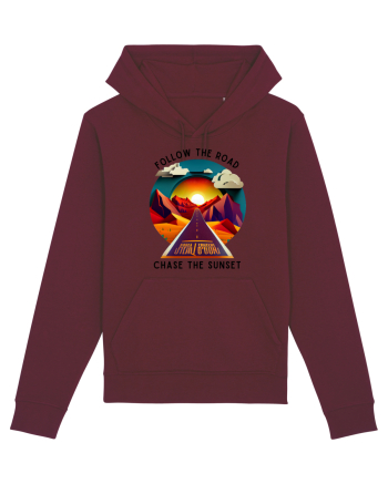 FOLLOW THE ROAD - V3 Burgundy