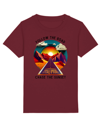 FOLLOW THE ROAD - V3 Burgundy