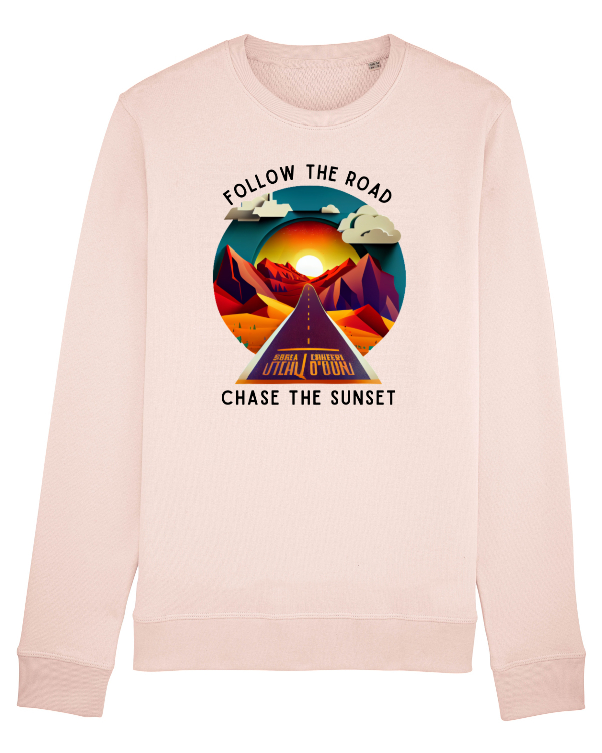 Bluză mânecă lungă Unisex Rise Candy Pink