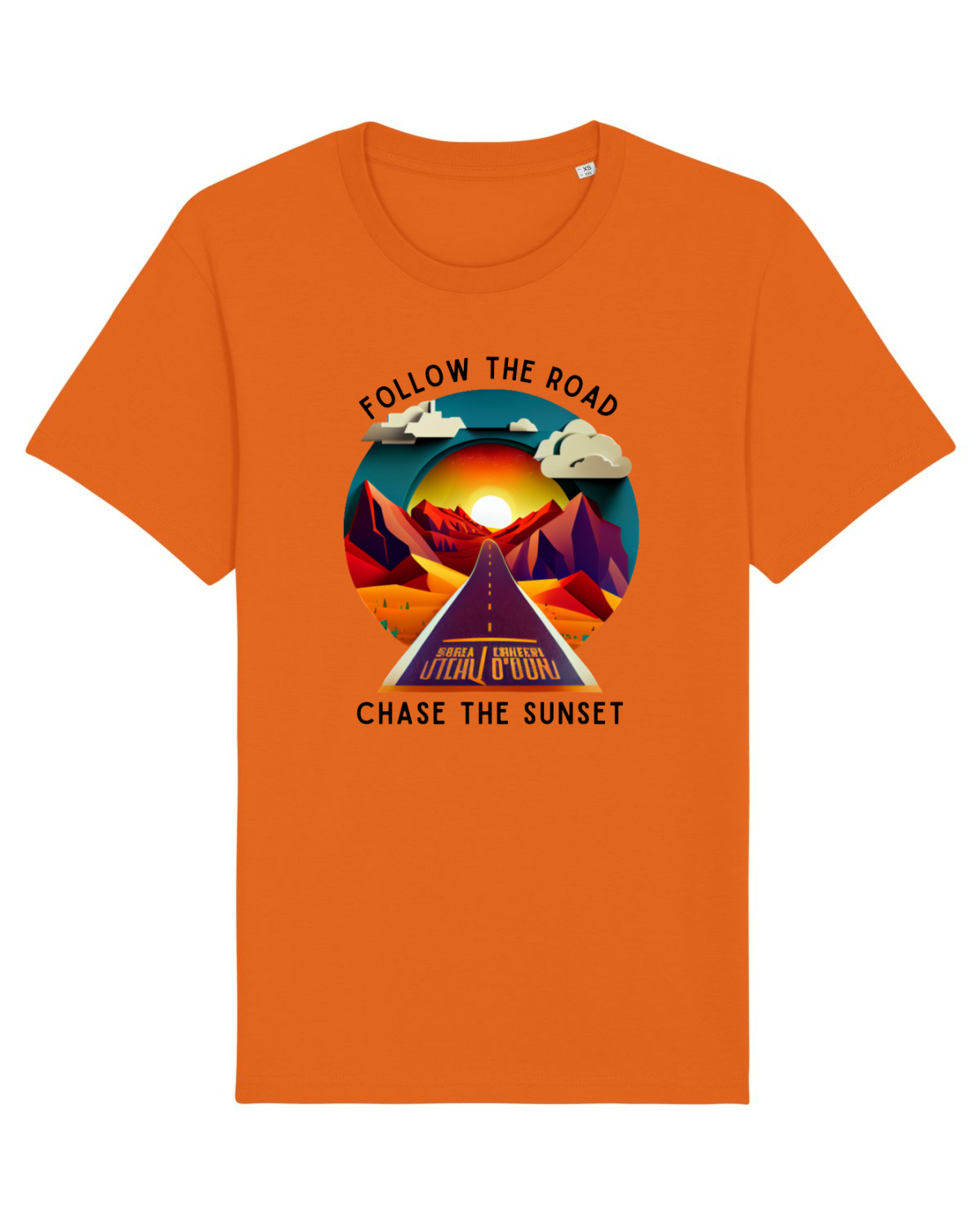 Tricou mânecă scurtă Unisex Rocker Bright Orange
