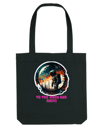 TO THE MOON AND BACK! Black