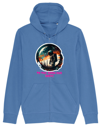 TO THE MOON AND BACK! Bright Blue