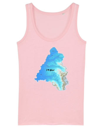 Bihor County Map Cotton Pink