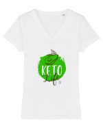 Keto life Tricou mânecă scurtă guler V Damă Evoker
