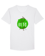 Keto life Tricou mânecă scurtă guler larg Bărbat Skater