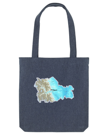 Neamț County Map Midnight Blue