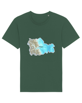 Neamț County Map Bottle Green