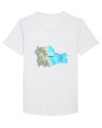 Neamț County Map Tricou mânecă scurtă guler larg Bărbat Skater