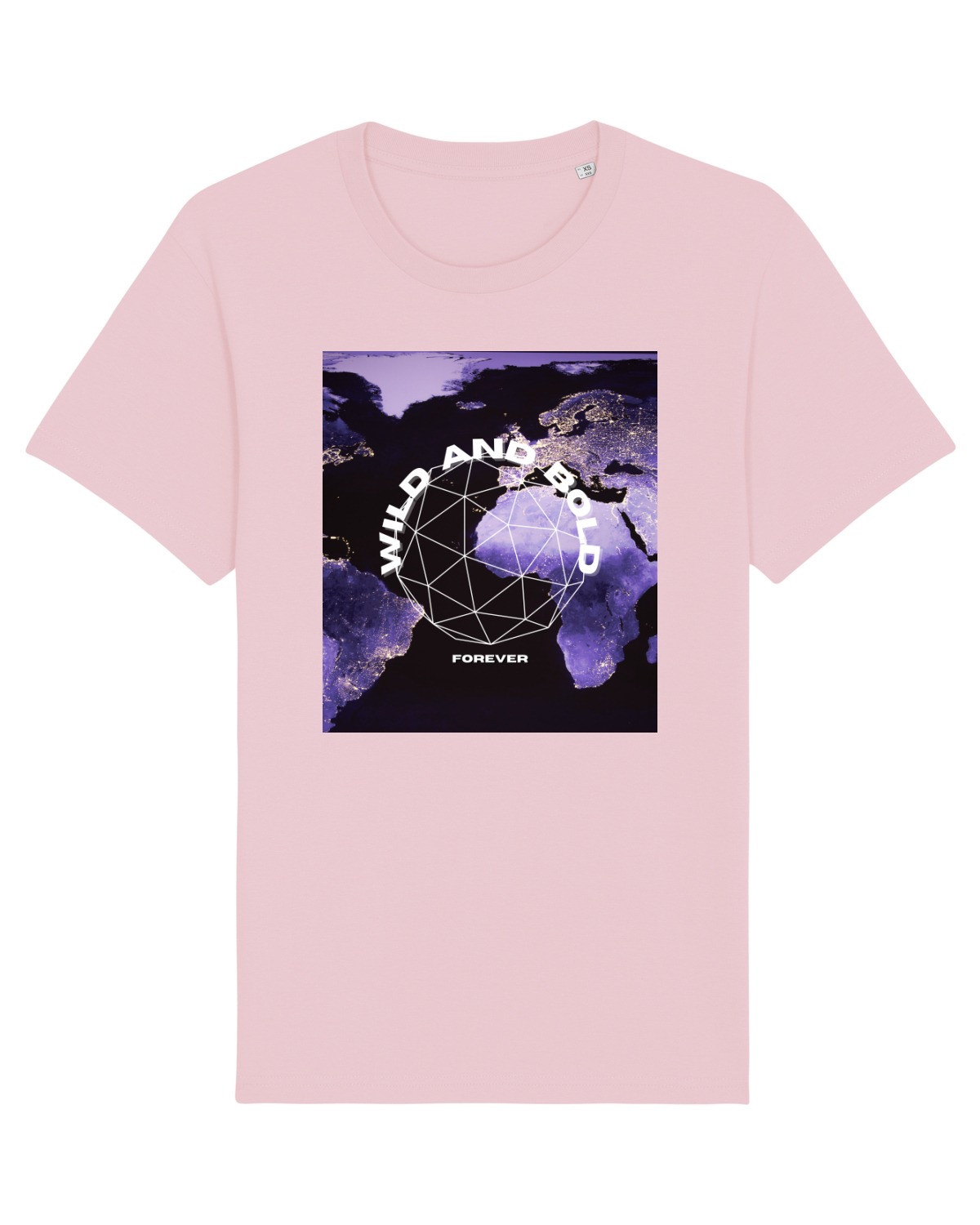 Tricou mânecă scurtă Unisex Rocker Cotton Pink