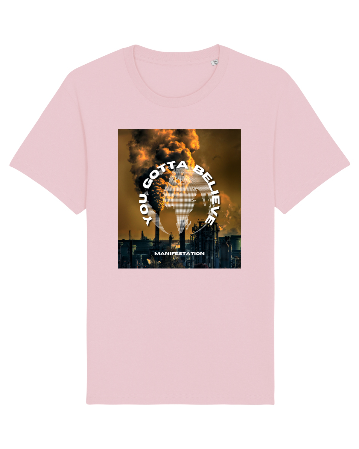 Tricou mânecă scurtă Unisex Rocker Cotton Pink