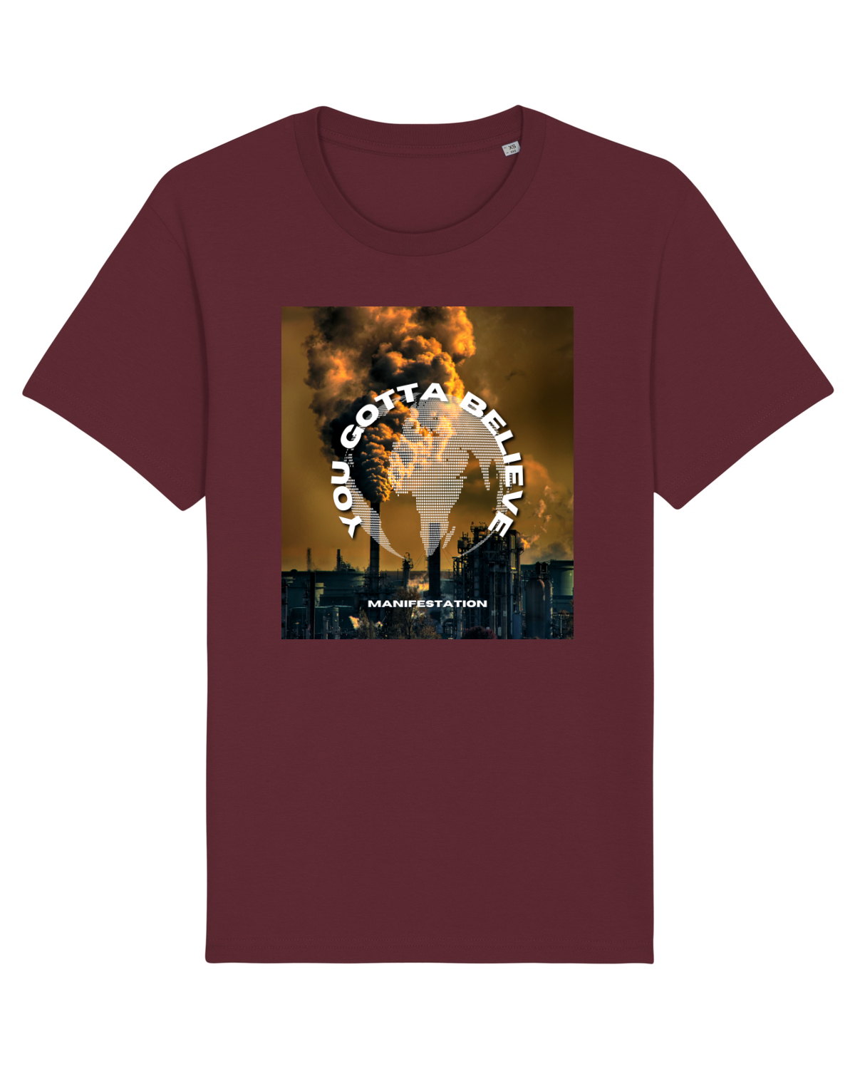Tricou mânecă scurtă Unisex Rocker Burgundy