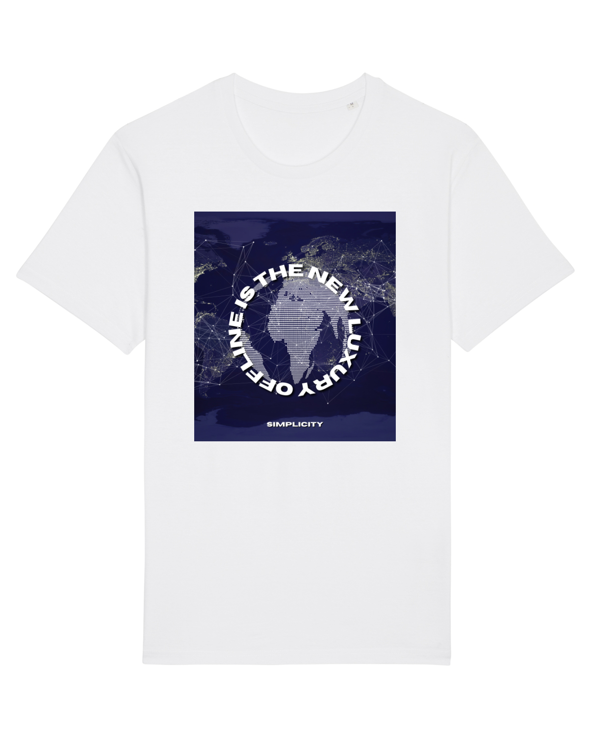 Tricou mânecă scurtă Unisex Rocker White
