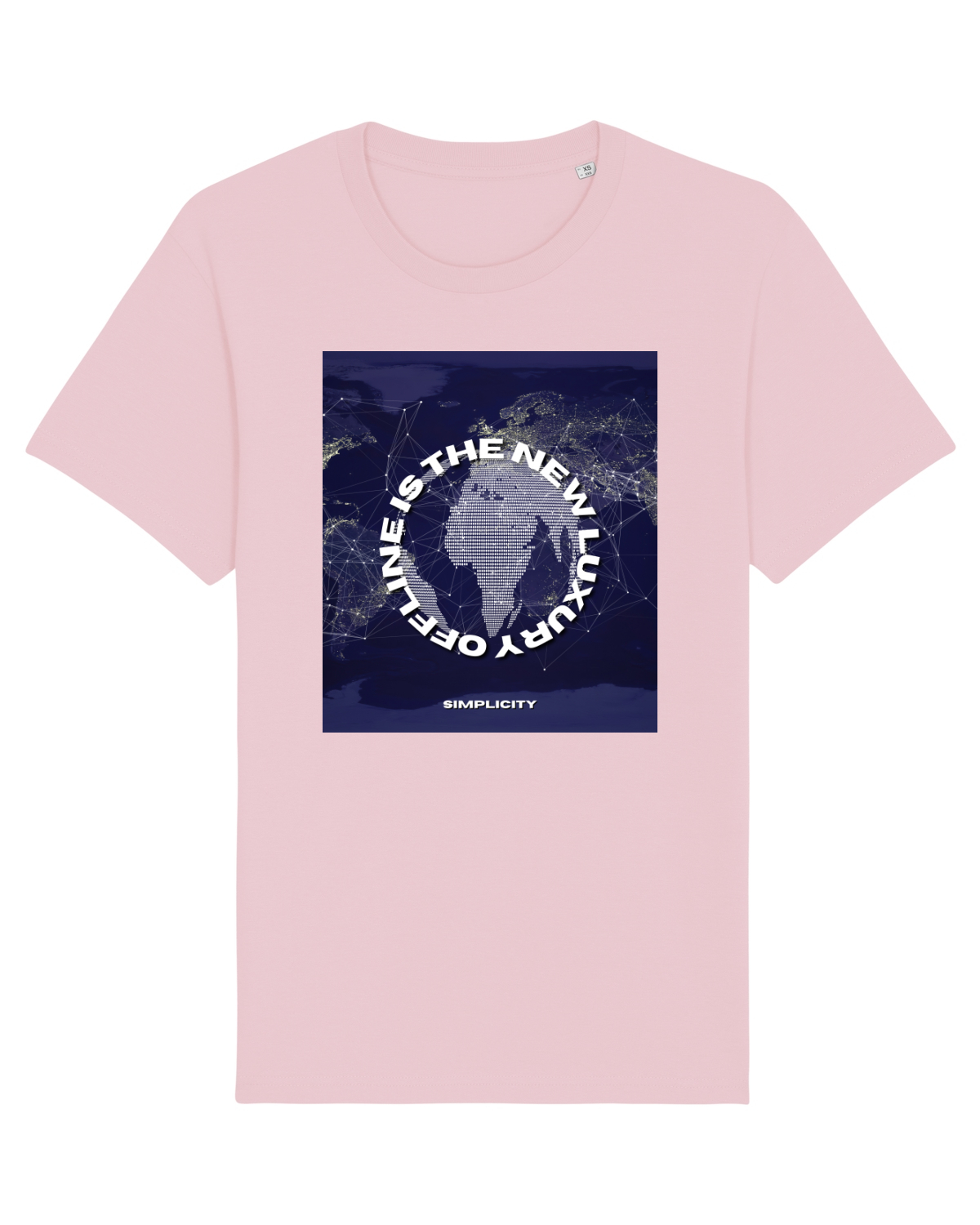 Tricou mânecă scurtă Unisex Rocker Cotton Pink
