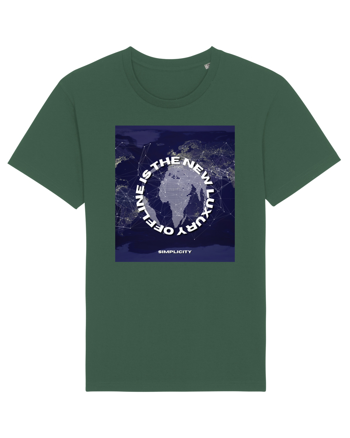 Tricou mânecă scurtă Unisex Rocker Bottle Green